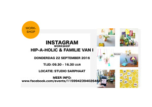INSTAGRAM workshop in Studio Sarphaat