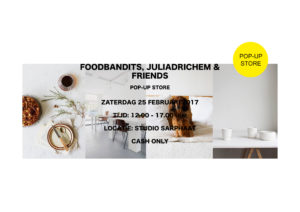 FOODBANDITS pop-up store in studio sarphaat